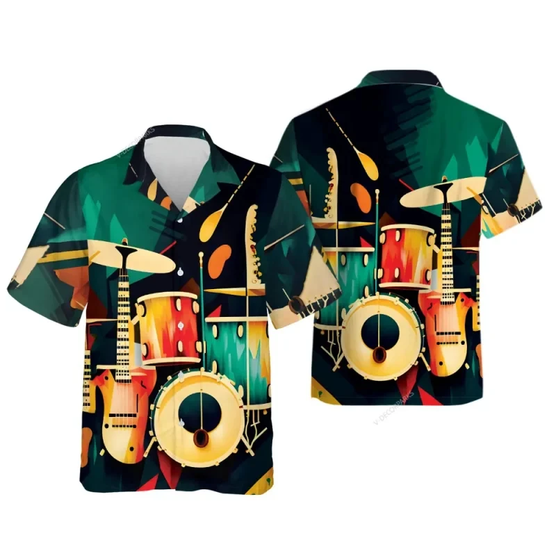 Hawaiian Shirts For Men Drum Graphic Summer Casual Short Sleeve Y2k Tops Oversized Streetwear Vintage Beach Blouse Clothing Male
Hawaiian Shirts For Men Drum Graphic Summer Casual Short Sleeve Y2k Tops Oversized Streetwear Vintage Beach Blouse Clothing Male