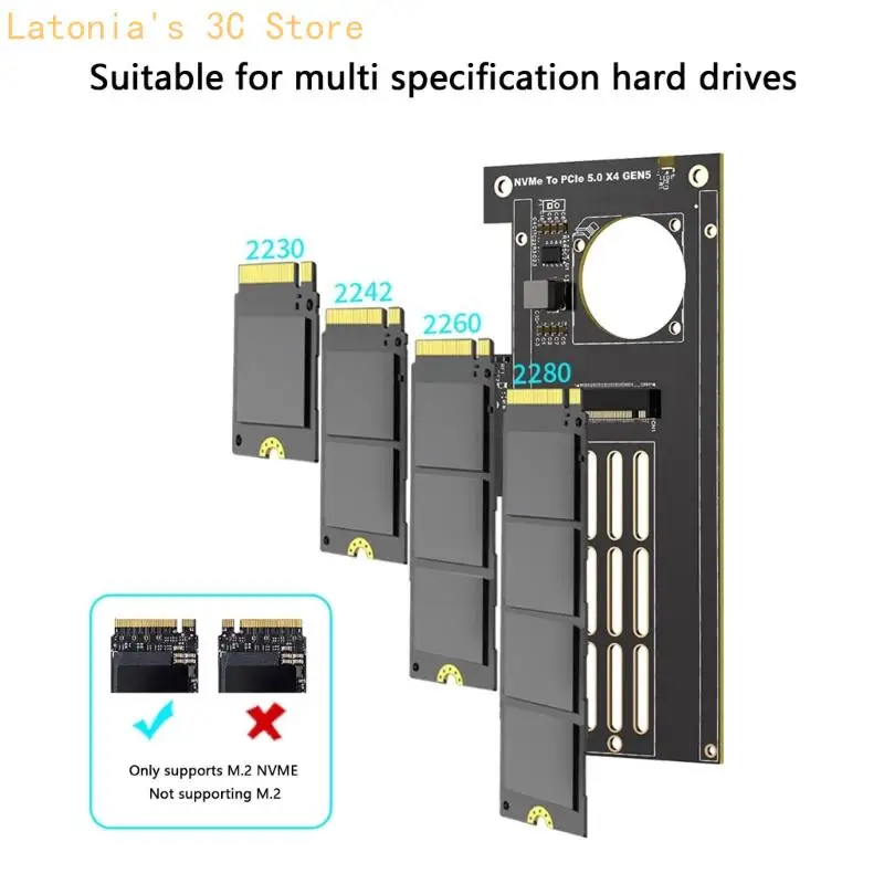 X3UB PCIe5.0 to NVMe2.0 Expansion Card Supports Multiple SSDs Size Plugs and Play
X3UB PCIe5.0 to NVMe2.0 Expansion Card Supports Multiple SSDs Size Plugs and Play