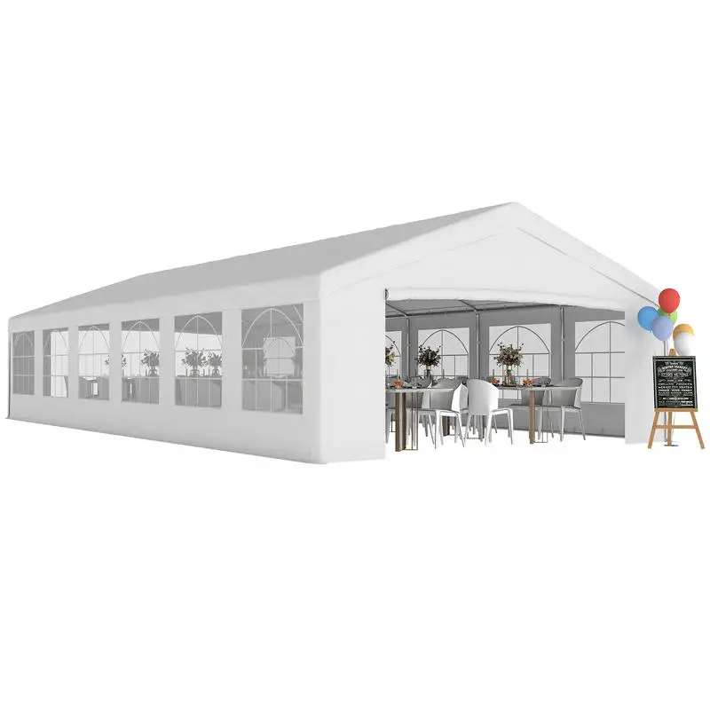 Outsunny 20 x 40 ft Heavy Duty Party Tent Outdoor Gazebo Wedding Tent Event Shelter Carport BBQ with Removable Sidewalls & Windows, Outside Waterproof Canopy for Parties, White
Outsunny 20 x 40 ft Heavy Duty Party Tent Outdoor Gazebo Wedding Tent Event Shelter Carport BBQ with Removable Sidewalls & Windows, Outside Waterproof Canopy for Parties, White