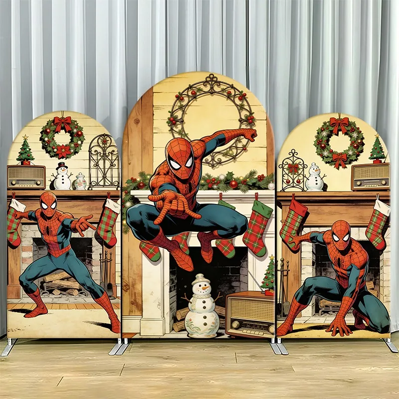 Arch Backdrop Cover Single Side Spider Man Holiday Fireplaces Wreaths Festive Party Decoration Photo Booth Background Props
Arch Backdrop Cover Single Side Spider Man Holiday Fireplaces Wreaths Festive Party Decoration Photo Booth Background Props