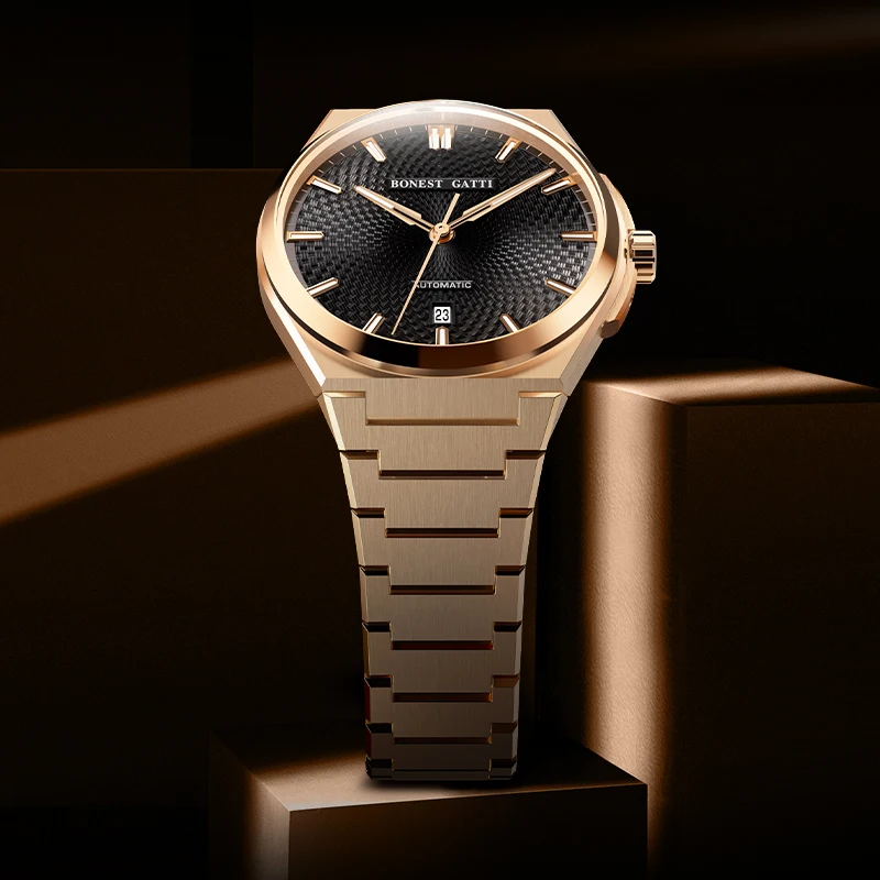 BONEST GATTI Automatic Self-Winding Watch 316L Steel Band Sapphire Glass 30M Waterproof Stylish Men's Wristwatch 3 Colors
BONEST GATTI Automatic Self-Winding Watch 316L Steel Band Sapphire Glass 30M Waterproof Stylish Men's Wristwatch 3 Colors
