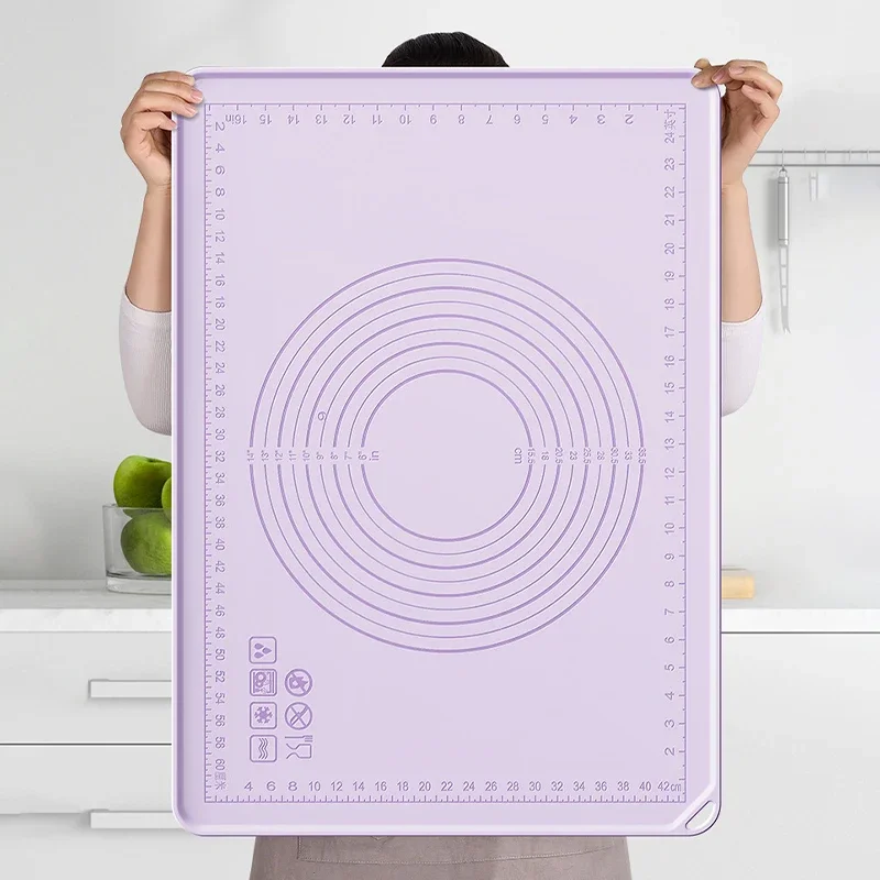 Thickened Non-Stick Silicone Pastry Mat Kitchen Food Grade Pizza Noodle Dough Kneading Pad Kitchen Baking Supplies
Thickened Non-Stick Silicone Pastry Mat Kitchen Food Grade Pizza Noodle Dough Kneading Pad Kitchen Baking Supplies