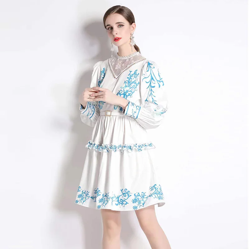 Runway Lace Embroidered Dress 2023 Autumn Women Long Sleeve Flower Temperament Ruffles Office Party Vestido
Runway Lace Embroidered Dress 2023 Autumn Women Long Sleeve Flower Temperament Ruffles Office Party Vestido