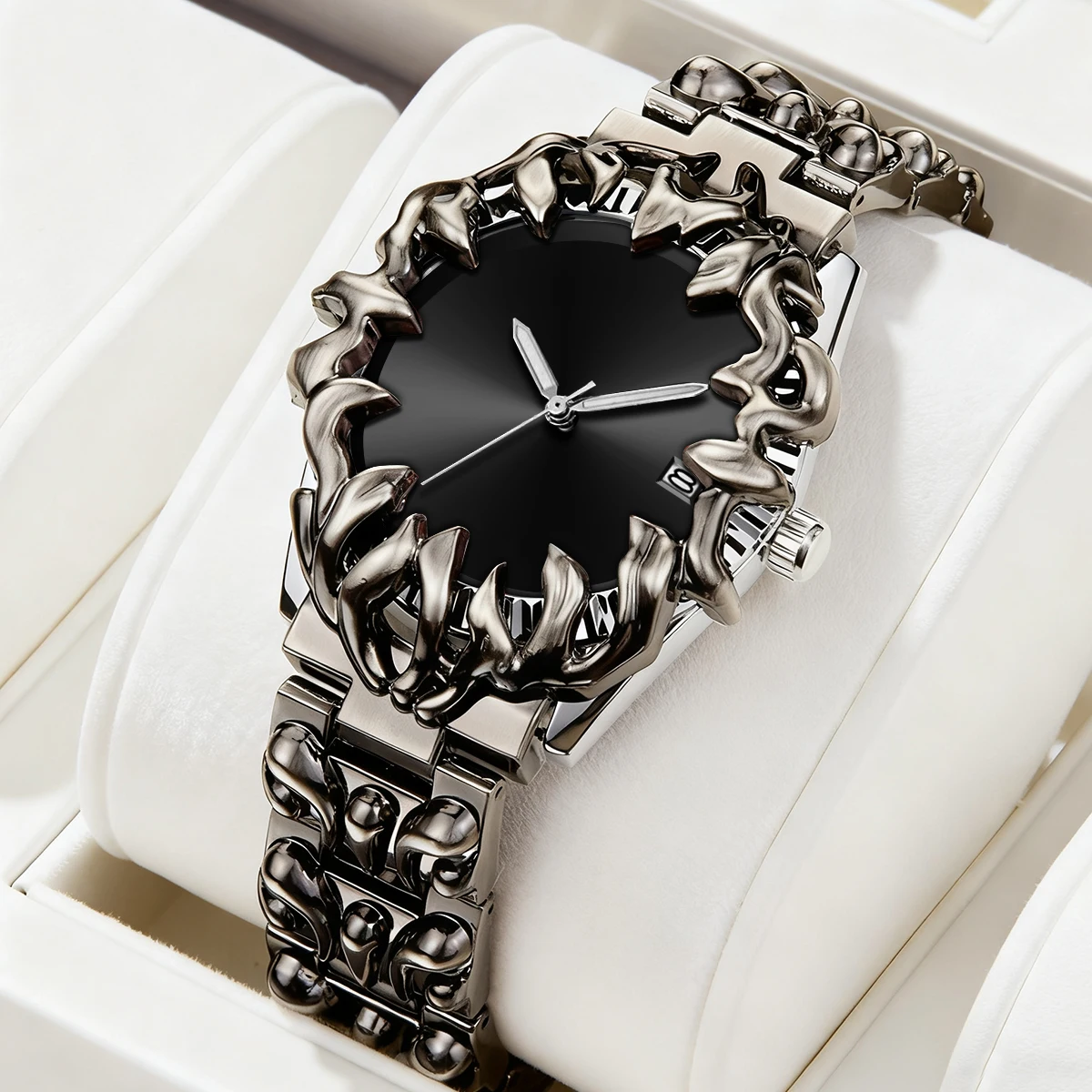 Stainless Steel Men Watch 40mm Creative Quartz Movement Clock Casual Sports Waterproof Men Mechanical Wind Military Wristwatches
Stainless Steel Men Watch 40mm Creative Quartz Movement Clock Casual Sports Waterproof Men Mechanical Wind Military Wristwatches