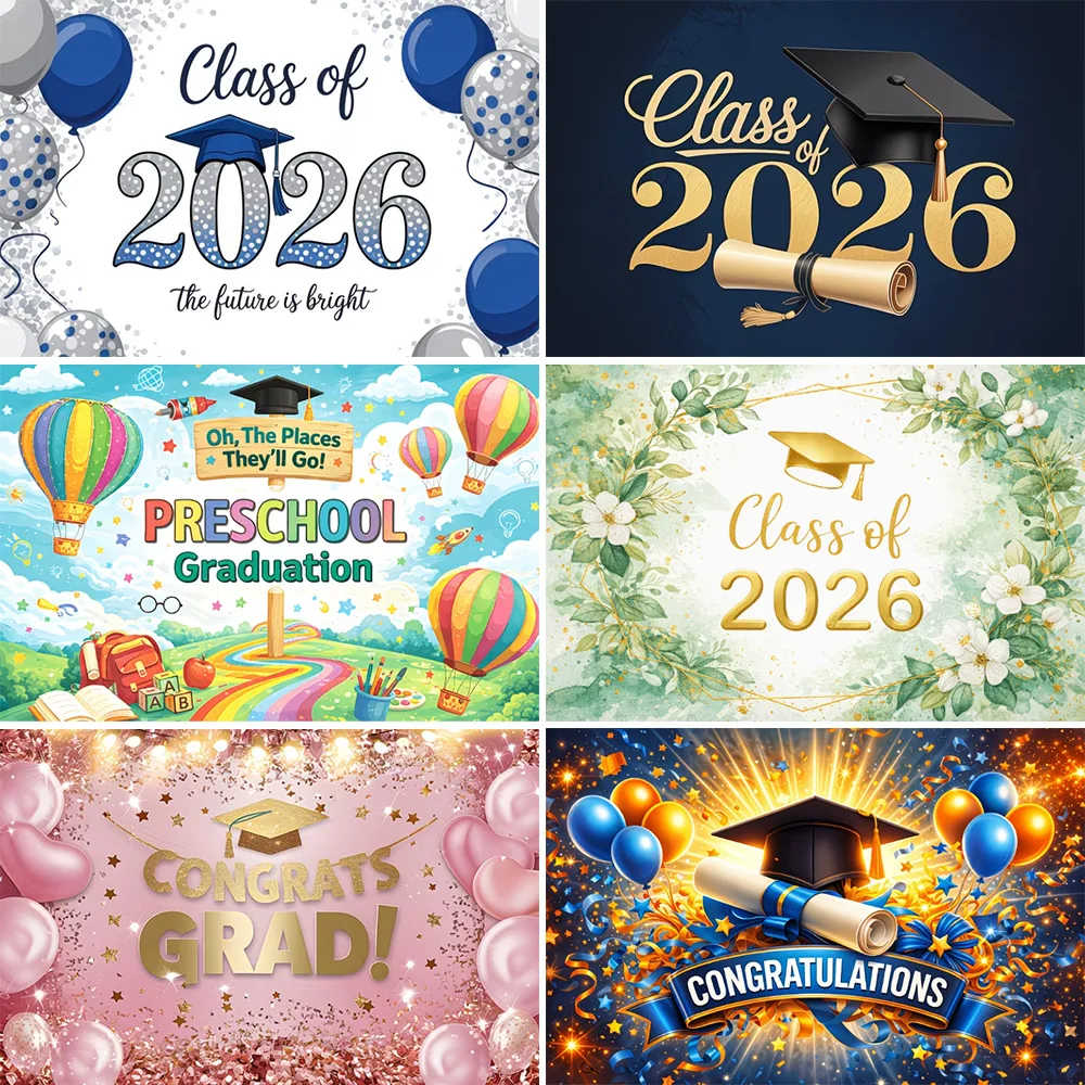 2026 Graduation Season Decoration Background Celebration Graduation Theme Party Supplies Backdrop Photography Banner Exhibits
2026 Graduation Season Decoration Background Celebration Graduation Theme Party Supplies Backdrop Photography Banner Exhibits