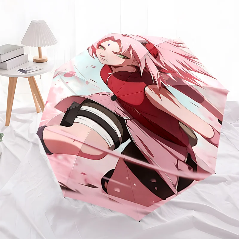 Зонт от дождя с изображением цветов вишни в стиле Наруто: автоматическое открытие/закрытие, компактный дизайн, подходит для активного отдыха на природе, идеальный подарок.
Зонт от дождя с изображением цветов вишни в стиле Наруто: автоматическое открытие/закрытие, компактный дизайн, подходит для активного отдыха на природе, идеальный подарок.