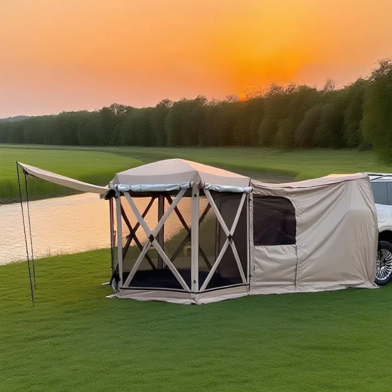 Portable Oxford Fabric Outdoor Gear Foldable Connectable Tailgate Canopy Single Camping Car Rear SUV Van Awning Tent for Camping
Portable Oxford Fabric Outdoor Gear Foldable Connectable Tailgate Canopy Single Camping Car Rear SUV Van Awning Tent for Camping