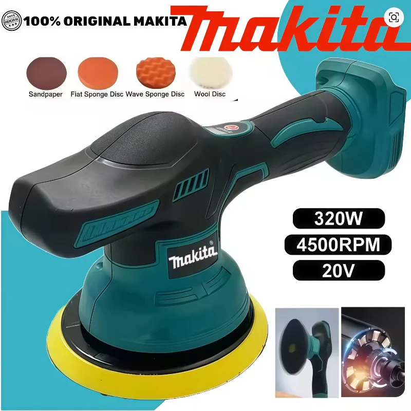 Беспроводная полировальная машина Makita с цифровым дисплеем, 8 скоростей, электрическая полировальная машина для авто, для воскования и полировки, работает от 18-вольтовой батареи.
Беспроводная полировальная машина Makita с цифровым дисплеем, 8 скоростей, электрическая полировальная машина для авто, для воскования и полировки, работает от 18-вольтовой батареи.