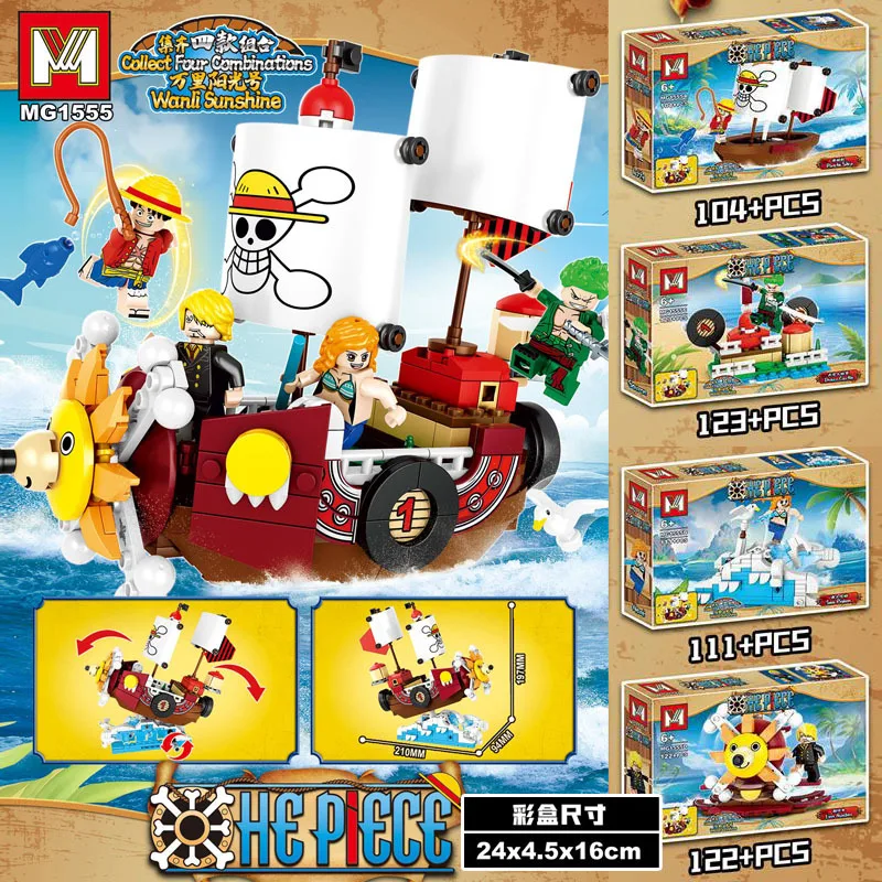 One Piece Wanli Pirate Ship Sailing Ship Building Blocks Cartoon Pirate Ship Bricks Set Toys for Children Christmas Gifts
One Piece Wanli Pirate Ship Sailing Ship Building Blocks Cartoon Pirate Ship Bricks Set Toys for Children Christmas Gifts