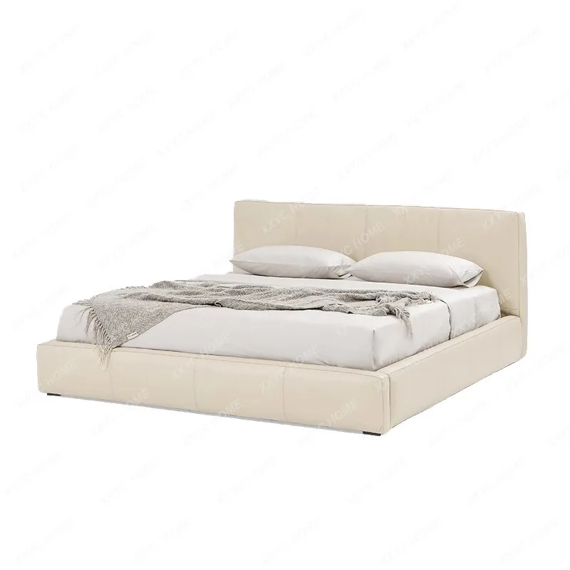 Кожаная кровать M Tofu Block Leather Art Bed, минималистичная кровать из вощеной кожи, легкая роскошь, современный простой дизайн, двуспальная кровать.
Кожаная кровать M Tofu Block Leather Art Bed, минималистичная кровать из вощеной кожи, легкая роскошь, современный простой дизайн, двуспальная кровать.