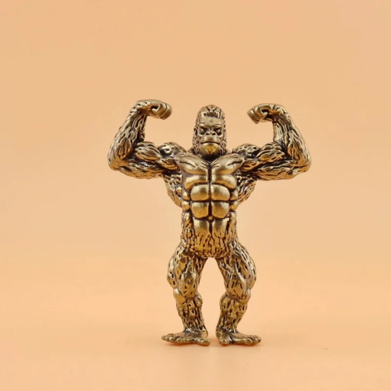 Heavy Brass Fitness Biceps Brachii Gorilla Sculpture Small Statue Office Desk Ornaments Decor Crafts Animal Orangutan Figurines
Heavy Brass Fitness Biceps Brachii Gorilla Sculpture Small Statue Office Desk Ornaments Decor Crafts Animal Orangutan Figurines