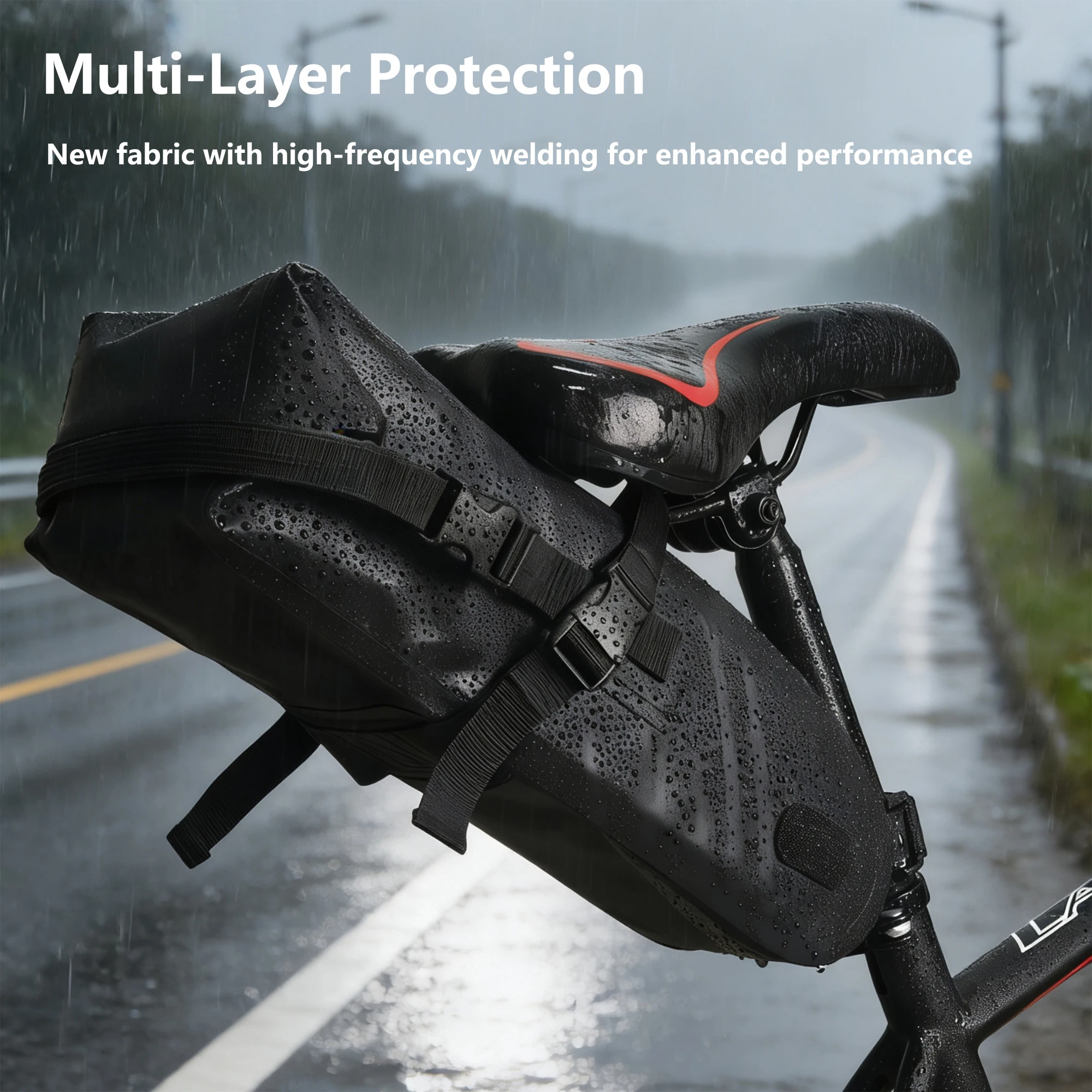 SHIZIWANGRI Large Capacity Waterproof Bike Saddle Bag, Quick Release Snap-button Bicycle Seat Tail Bag For MTB Road Cycling
SHIZIWANGRI Large Capacity Waterproof Bike Saddle Bag, Quick Release Snap-button Bicycle Seat Tail Bag For MTB Road Cycling