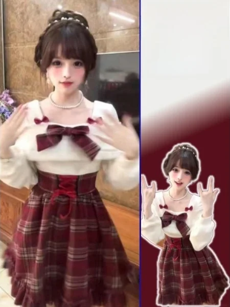 plus Size Beautiful MM Sweet Style Red Plaid Dress Atmosphere Sensation Super Beautiful Versatile Absolutely Beautiful Short ...
plus Size Beautiful MM Sweet Style Red Plaid Dress Atmosphere Sensation Super Beautiful Versatile Absolutely Beautiful Short ...