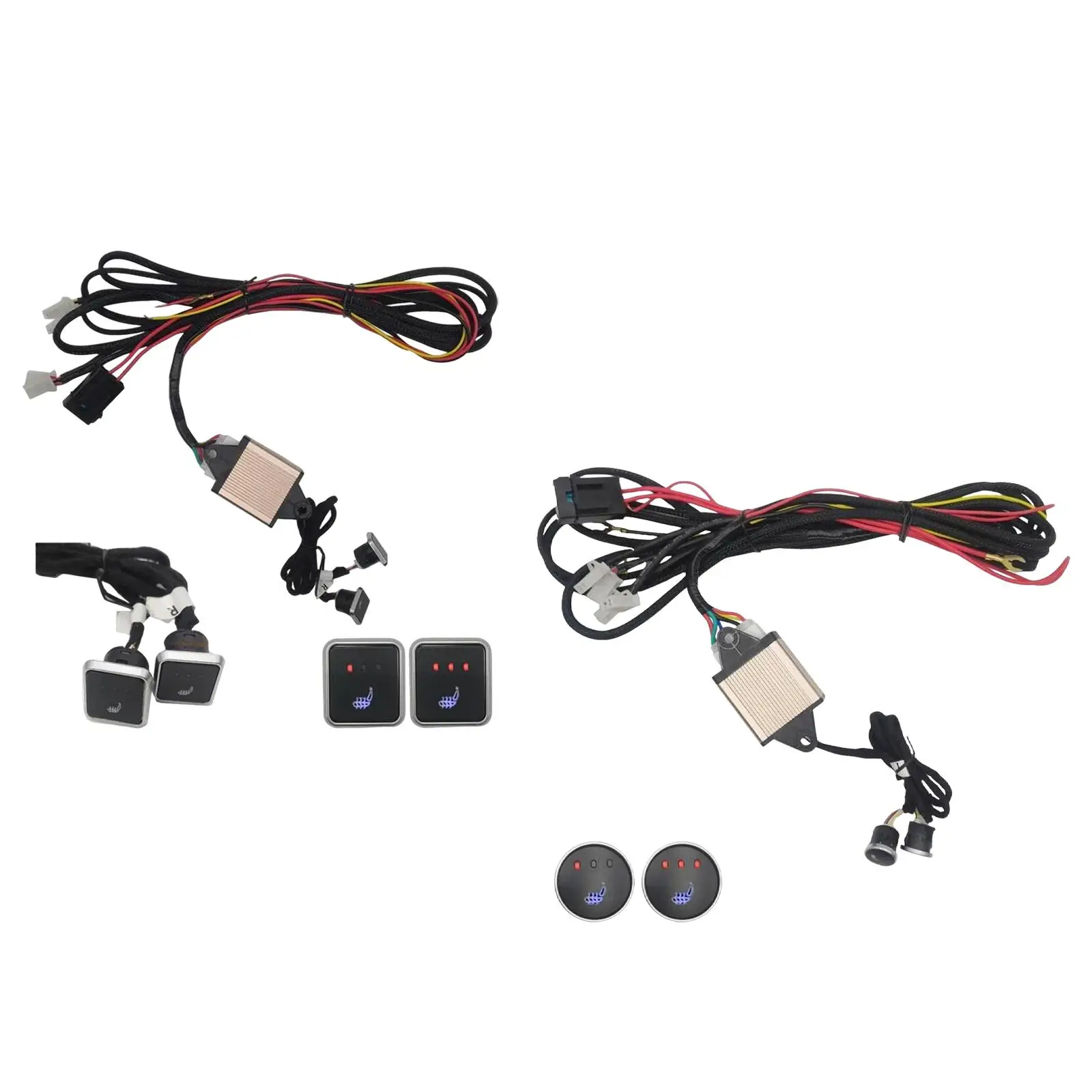 Double Seat Heated Cushion Switch Assembly Easy Installation High Low Off Control with Wiring Harness for Universal Cars
Double Seat Heated Cushion Switch Assembly Easy Installation High Low Off Control with Wiring Harness for Universal Cars