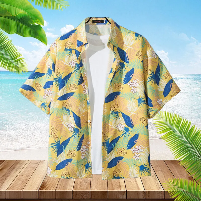 Hawaiian Beach Shirts Men's Short-sleeved Casual Shirts Seaside Vacation Quick-drying Clothes Summer Fashion Loose Floral Tops
Hawaiian Beach Shirts Men's Short-sleeved Casual Shirts Seaside Vacation Quick-drying Clothes Summer Fashion Loose Floral Tops