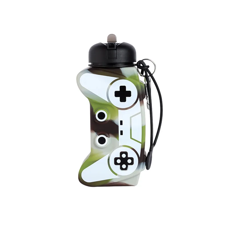 Creative game controller water cup portable children's water bottle household silicone folding cup hot selling gift cup
Creative game controller water cup portable children's water bottle household silicone folding cup hot selling gift cup