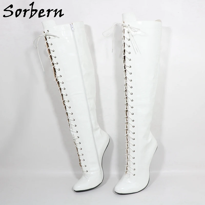 Sorbern Plus Size Eu49 Women Boots Heelless Knee High Lace Up Round Toe Shoes No Heels Unisex Style Boot Custom Wide Or Slim Fit
Sorbern Plus Size Eu49 Women Boots Heelless Knee High Lace Up Round Toe Shoes No Heels Unisex Style Boot Custom Wide Or Slim Fit