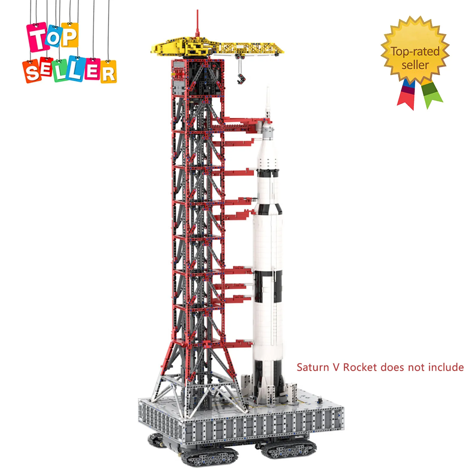 MOC-6008 Launch Tower Mk I для Saturn V (21309/92176) с творческими игрушками на гусеничном ходу
MOC-6008 Launch Tower Mk I для Saturn V (21309/92176) с творческими игрушками на гусеничном ходу