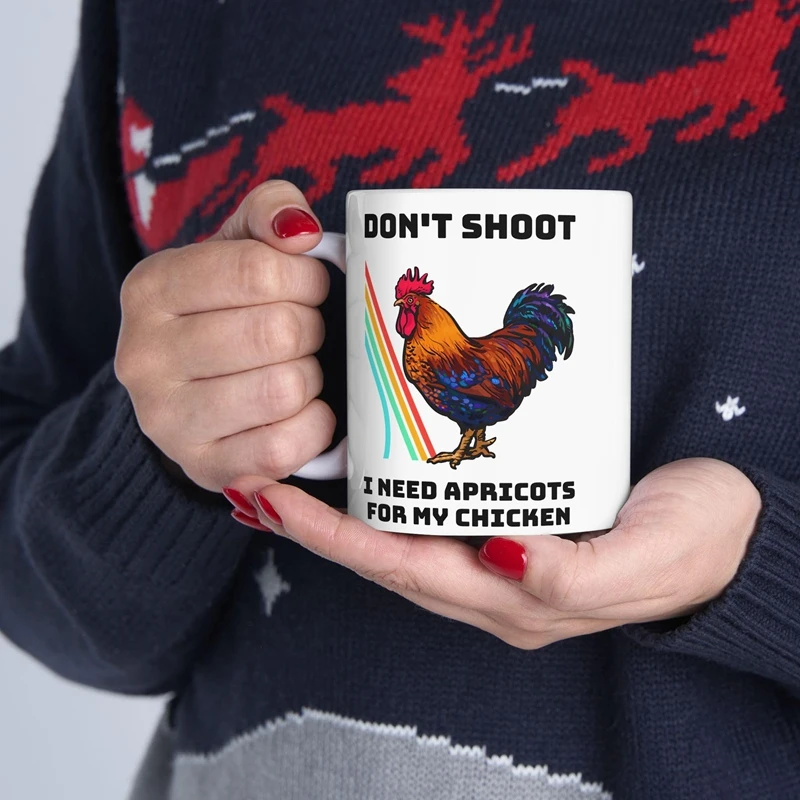 Don't Shoot I Need Apricots for My Chicken Funny Coffee Cup for Meme Lovers Arc Raiders Mug Resin Crazy Lady Mug
Don't Shoot I Need Apricots for My Chicken Funny Coffee Cup for Meme Lovers Arc Raiders Mug Resin Crazy Lady Mug