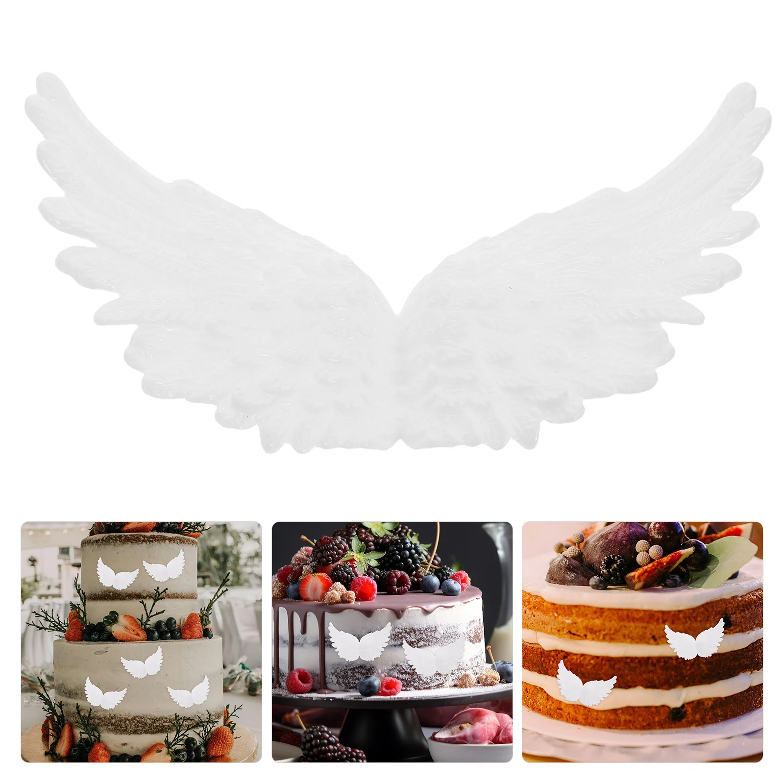 18Pcs White Angel Wings Mini Plastic Reusable Cake Toppers for Birthday Christmas Cupcake Decorations DIY Craft Party Props
18Pcs White Angel Wings Mini Plastic Reusable Cake Toppers for Birthday Christmas Cupcake Decorations DIY Craft Party Props