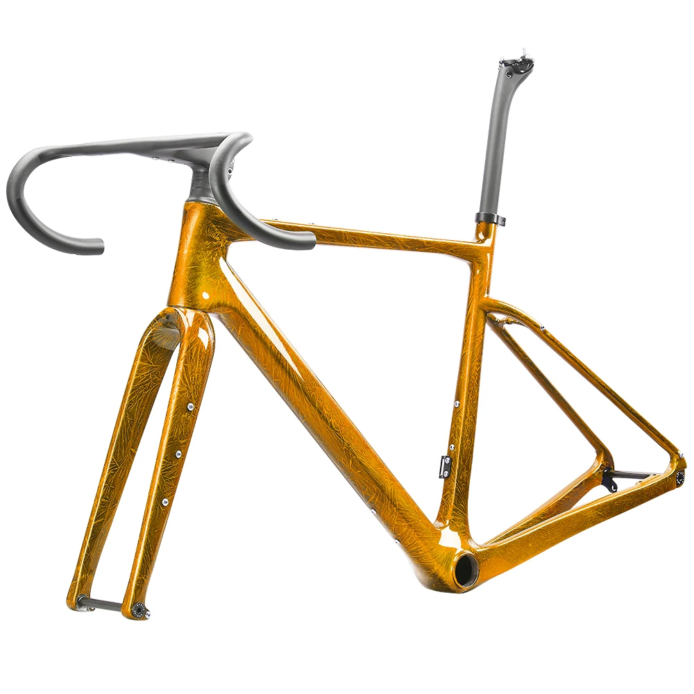 New Superlight Cheap Toray Carbon T1100 Road Bike Frame 700C Disc Carbon Road Frame Without Logo Gravel Carbon Bicycle Frame
New Superlight Cheap Toray Carbon T1100 Road Bike Frame 700C Disc Carbon Road Frame Without Logo Gravel Carbon Bicycle Frame