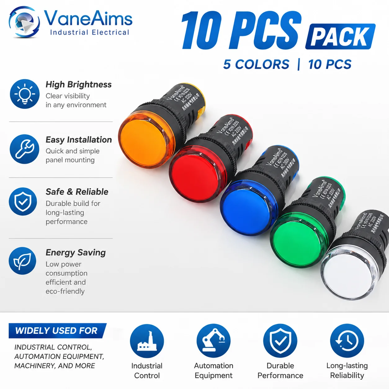 10pcs 22mm LED Indicator Light AD16-22DS Panel Mounting Plastic Power Signal Light Pilot Lamp Beacon AC DC 12V 24v 220V LED
10pcs 22mm LED Indicator Light AD16-22DS Panel Mounting Plastic Power Signal Light Pilot Lamp Beacon AC DC 12V 24v 220V LED