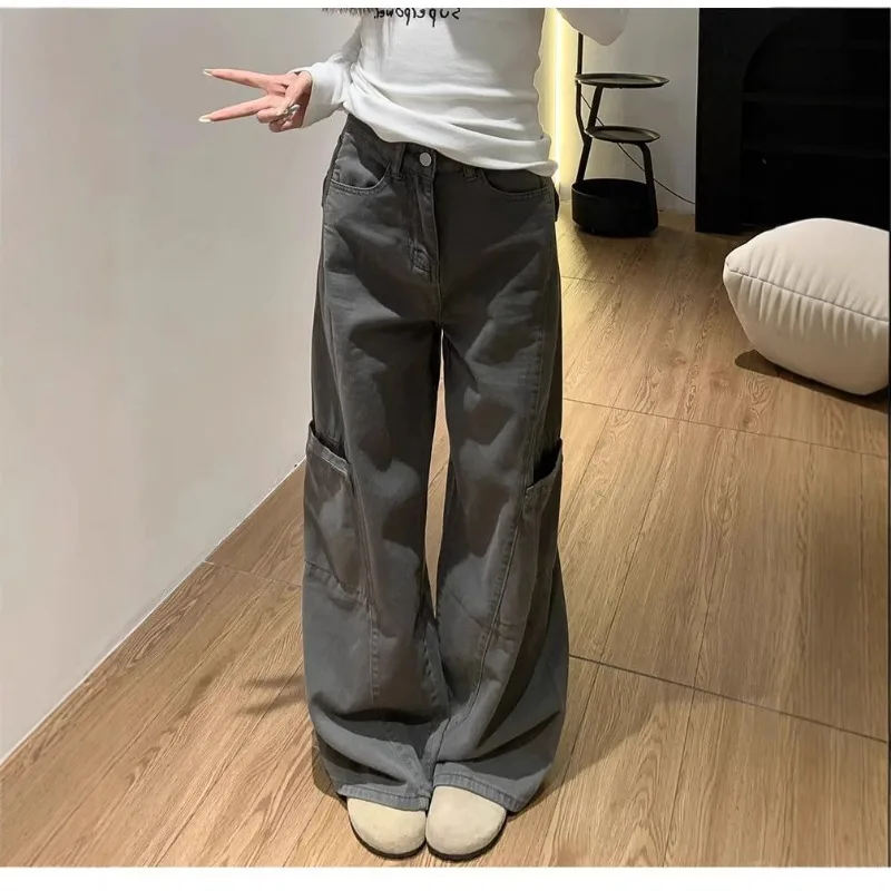 Jeans Wide-leg Overalls Women's Spring Autumn 2026 New Loose Straight Jeans Casual Pants High Waist Retro Washed Trousers Baggy
Jeans Wide-leg Overalls Women's Spring Autumn 2026 New Loose Straight Jeans Casual Pants High Waist Retro Washed Trousers Baggy