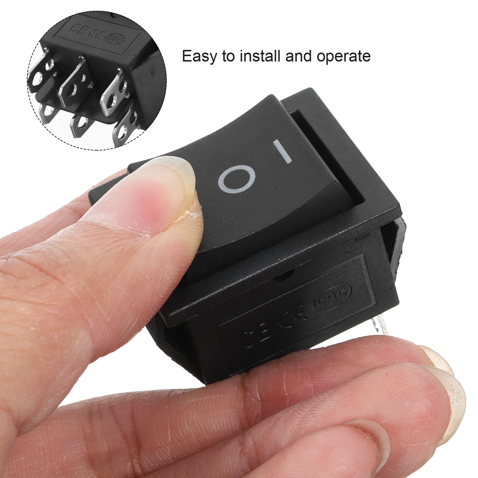 5Pcs Car Toggle Switch 3 Position 6 Pin Marine Boat Rocker Switch Heavy Duty Automotive Electronic Toggle Button Control 
5Pcs Car Toggle Switch 3 Position 6 Pin Marine Boat Rocker Switch Heavy Duty Automotive Electronic Toggle Button Control