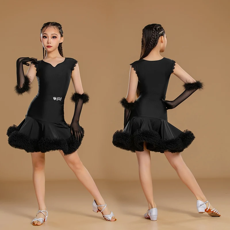 Latin Dance Dress For Girls New Black Outfits Top Skirs Split Suit Chacha Rumba Tango Kids Latin Performance Clothes DN20624
Latin Dance Dress For Girls New Black Outfits Top Skirs Split Suit Chacha Rumba Tango Kids Latin Performance Clothes DN20624