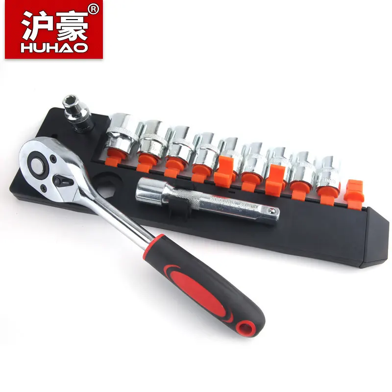 HUHAO 12pcs Socket Ratchet Handle Wrench Set 1/2 Spanner Kit Car Repair Hand Tools With Extension Rod and 10 Common Sockets
HUHAO 12pcs Socket Ratchet Handle Wrench Set 1/2 Spanner Kit Car Repair Hand Tools With Extension Rod and 10 Common Sockets