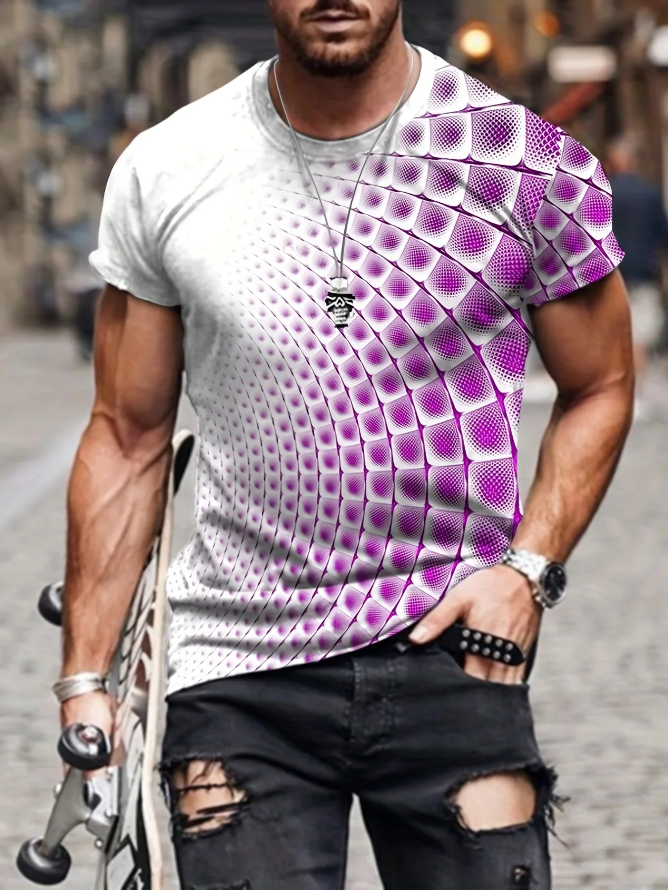 New 3D Print Stereoscopic Abstract Graphic Men's Shirt Fashion O-Neck Short Sleeve Street Fashion Large T-shirt Casual Top
New 3D Print Stereoscopic Abstract Graphic Men's Shirt Fashion O-Neck Short Sleeve Street Fashion Large T-shirt Casual Top