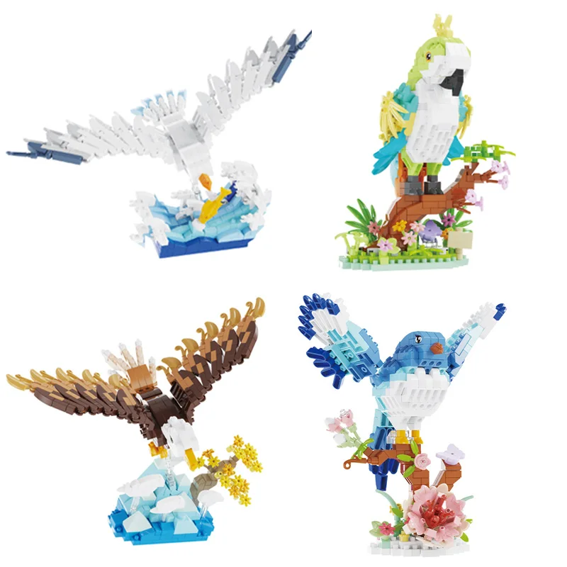 Creative Birds Building Blocks Aniaml Parrot Brick Magpie Seagull Eagle Micro Diamond Block Model Toy For Home Decoration
Creative Birds Building Blocks Aniaml Parrot Brick Magpie Seagull Eagle Micro Diamond Block Model Toy For Home Decoration