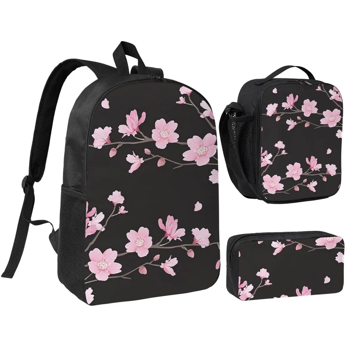 Cherry Blossom Flower Plant - Black Backpack BookBag School Bag Computer Shoulder Bags 3ps Insulated Lunch Bag Pencil Case
Cherry Blossom Flower Plant - Black Backpack BookBag School Bag Computer Shoulder Bags 3ps Insulated Lunch Bag Pencil Case