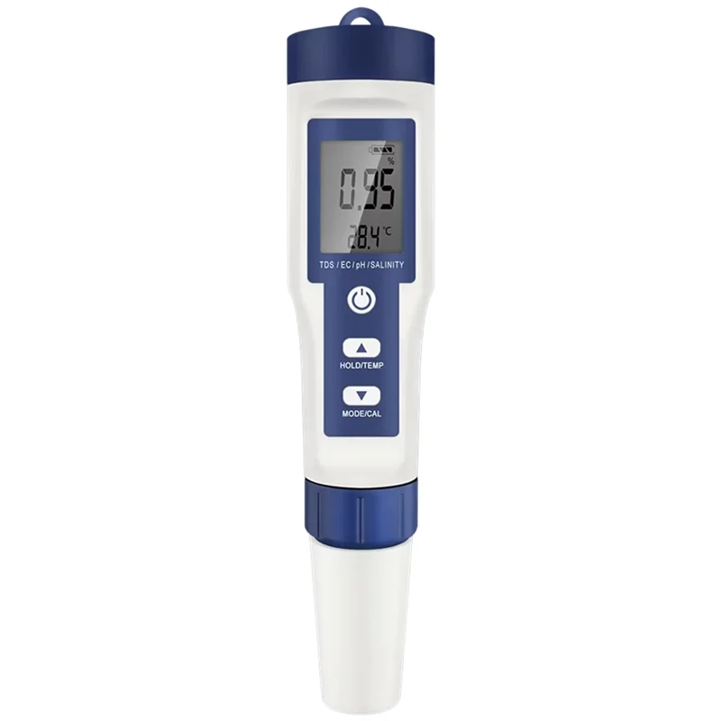 ABBO-Digital 5 In 1 PH TDS EC Meter Pen–Salinity Temperature Conductivity Filter Purity For Water Tester With Backlight
ABBO-Digital 5 In 1 PH TDS EC Meter Pen–Salinity Temperature Conductivity Filter Purity For Water Tester With Backlight
