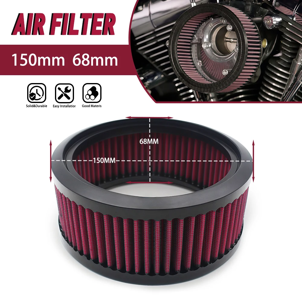 Motorcycles Air Cleaner Intake Filter Universal Air Filter Element Replacement for Harley Cafe Racer Bobber Custom
Motorcycles Air Cleaner Intake Filter Universal Air Filter Element Replacement for Harley Cafe Racer Bobber Custom