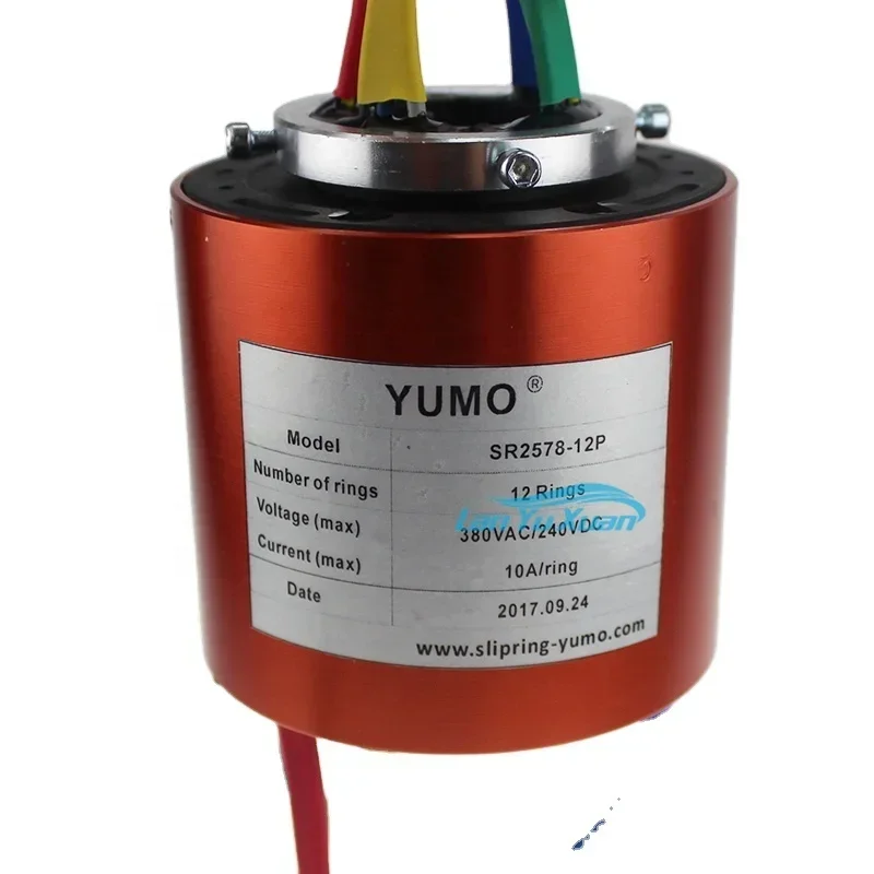 SR2578-12P YUMO Slip ring 12 rings 10A electrical contacts with CE certificated Slip Ring
SR2578-12P YUMO Slip ring 12 rings 10A electrical contacts with CE certificated Slip Ring