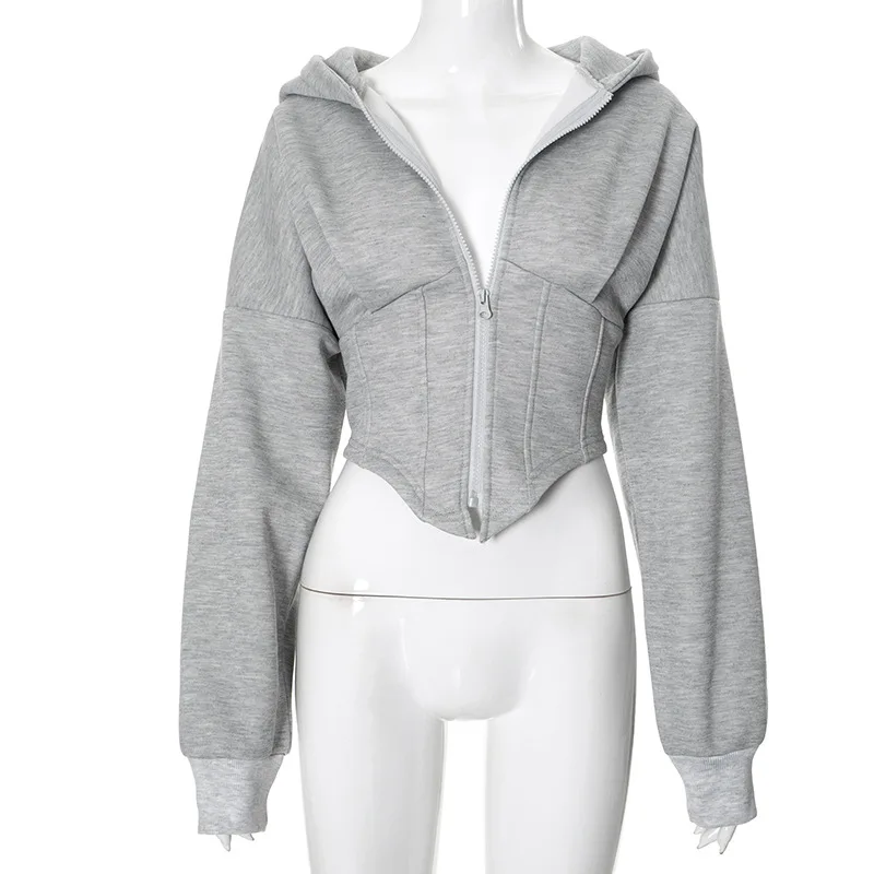Women's Autumn/Winter Casual Long Sleeve Hooded Cardigan Cropped Jacket Top European and American Style
Women's Autumn/Winter Casual Long Sleeve Hooded Cardigan Cropped Jacket Top European and American Style