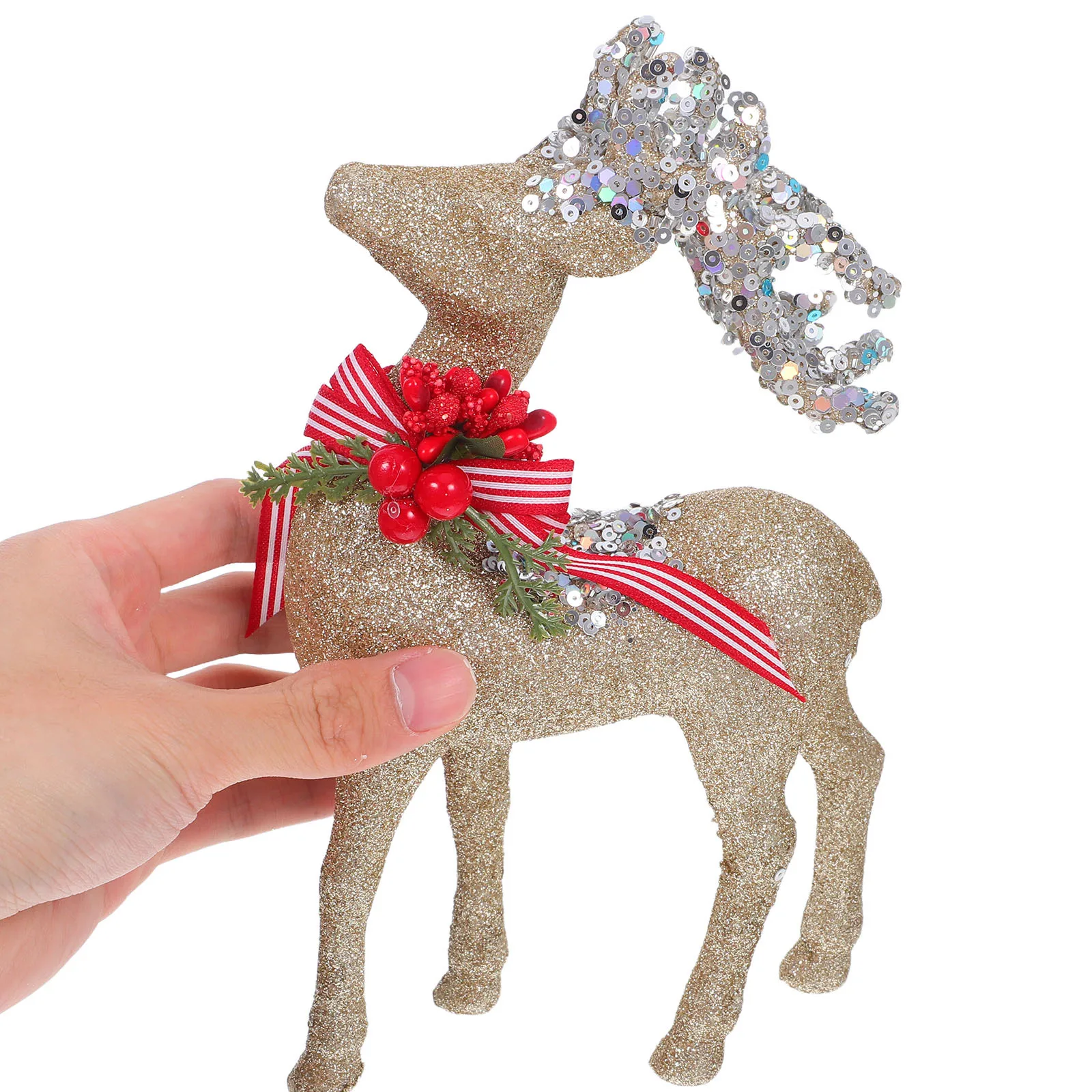 1Pair Glitter Plastic Reindeer Statue Flocking Elk Christmas Fireplace Mantle Table Centerpiece Flocking Reindeer Statue
1Pair Glitter Plastic Reindeer Statue Flocking Elk Christmas Fireplace Mantle Table Centerpiece Flocking Reindeer Statue