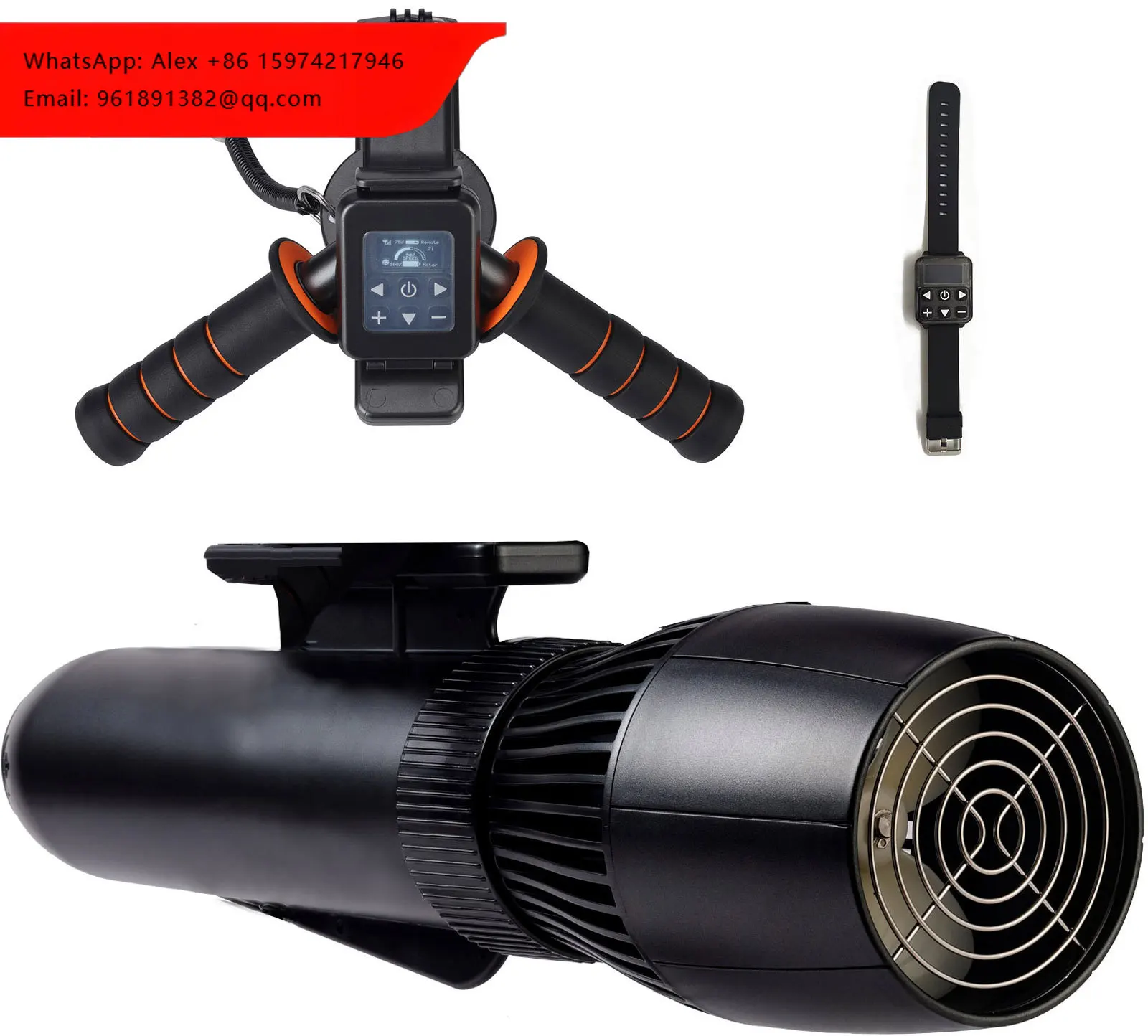 Waterproof Underwater Thruster Motor 7kg Thrust, Remote Control, 60 Min Runtime For Diving/Surfboard/Kayak
Waterproof Underwater Thruster Motor 7kg Thrust, Remote Control, 60 Min Runtime For Diving/Surfboard/Kayak