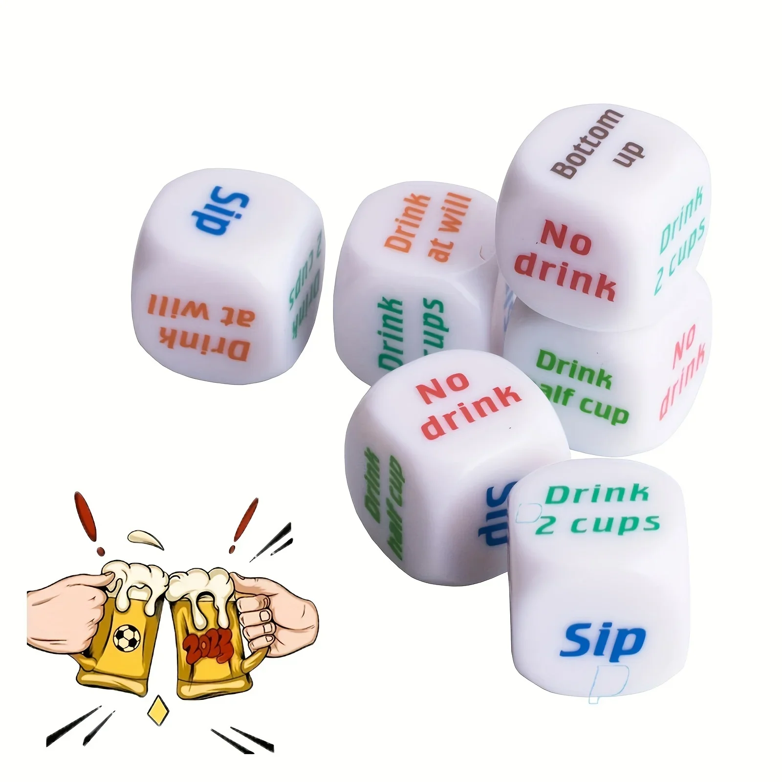 Adult Party Instruction Dice Set Interactive Game Accessories for Bar Club Christmas Wedding Birthday Graduation Holiday Supplie
Adult Party Instruction Dice Set Interactive Game Accessories for Bar Club Christmas Wedding Birthday Graduation Holiday Supplie