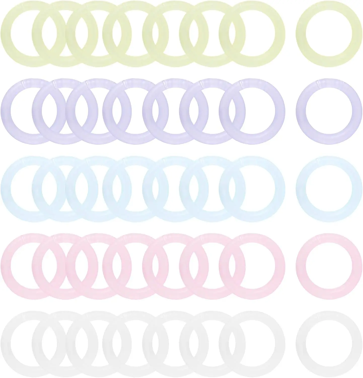 100 PCS Plastic Binder Rings 1/2 Inch for Index Cards, Book Binding, Key Rings, Scrapbook
100 PCS Plastic Binder Rings 1/2 Inch for Index Cards, Book Binding, Key Rings, Scrapbook