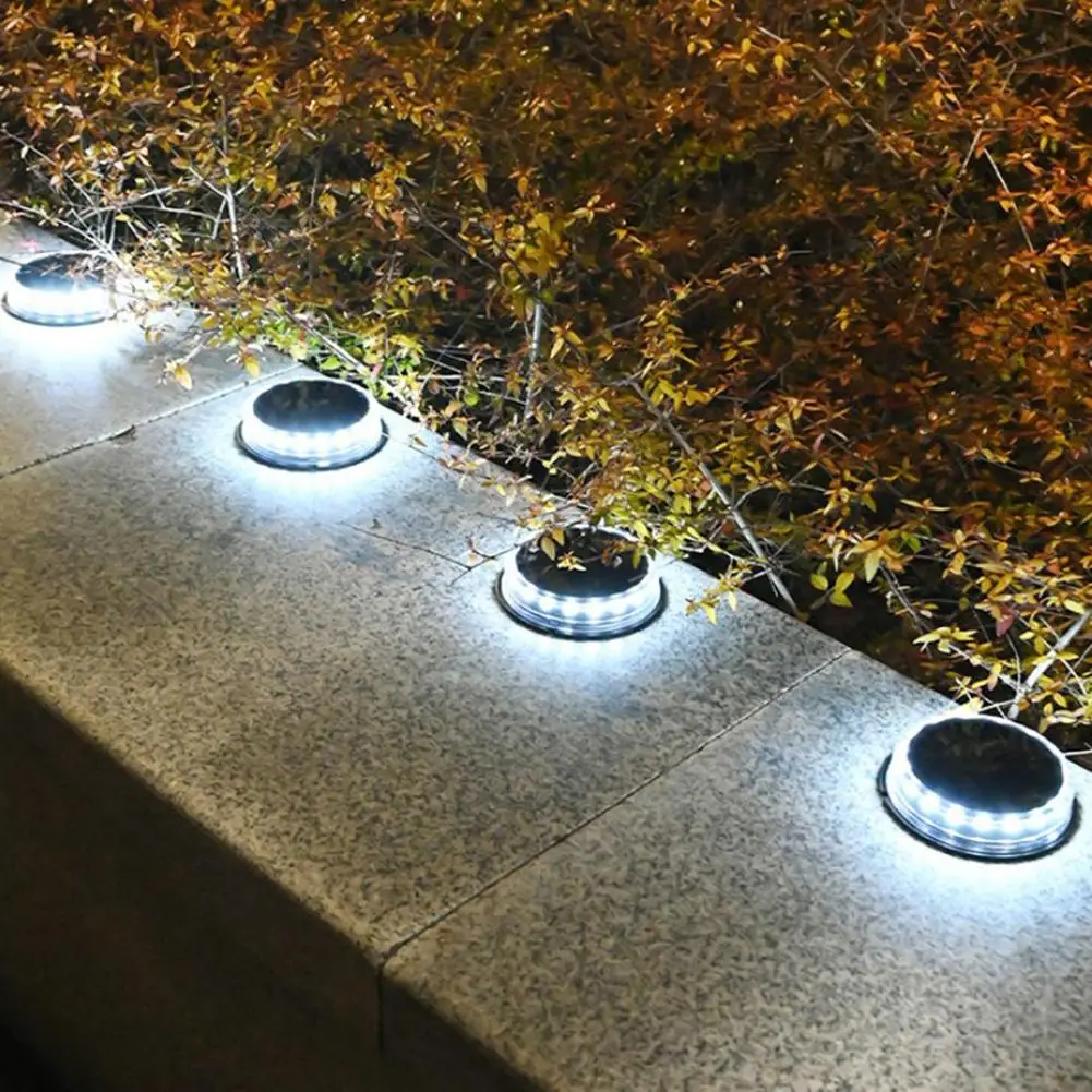 4pcs Solar Powered Ground Lights IP65 Waterproof Outdoor LED Disk Lights for Garden Landscape Lighting for Patio Lawn Lamp
4pcs Solar Powered Ground Lights IP65 Waterproof Outdoor LED Disk Lights for Garden Landscape Lighting for Patio Lawn Lamp