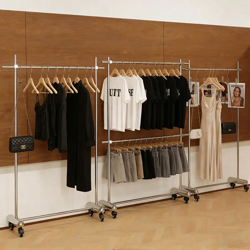 Clothes drying rack indoor household balcony stainless steel double-layer lifting movable floor hanging hanger does not occupy t
Clothes drying rack indoor household balcony stainless steel double-layer lifting movable floor hanging hanger does not occupy t
