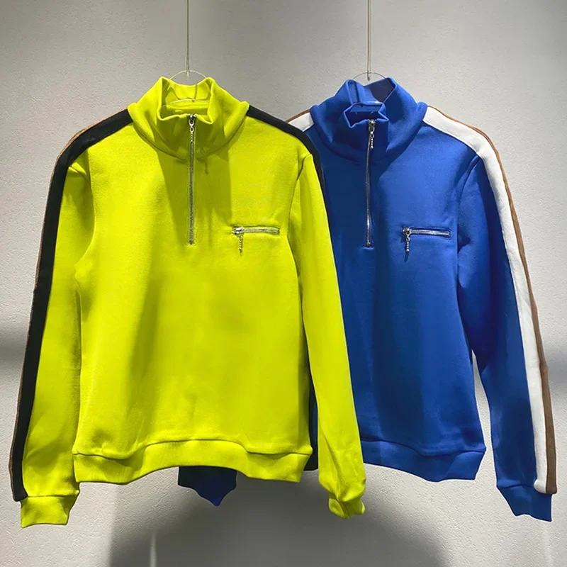 Women 2024 New Autumn Sports Fashion Stand Collar Zipper Casual Sweatshirt Jacket
Women 2024 New Autumn Sports Fashion Stand Collar Zipper Casual Sweatshirt Jacket