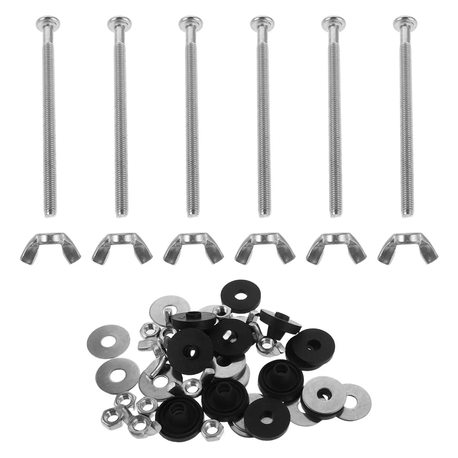 1 Set Heavy Duty Stainless Steel Tank Bolts Replacement Kit Universal Toilet Bowl Connection Fasteners With Gasket Waterproof
1 Set Heavy Duty Stainless Steel Tank Bolts Replacement Kit Universal Toilet Bowl Connection Fasteners With Gasket Waterproof