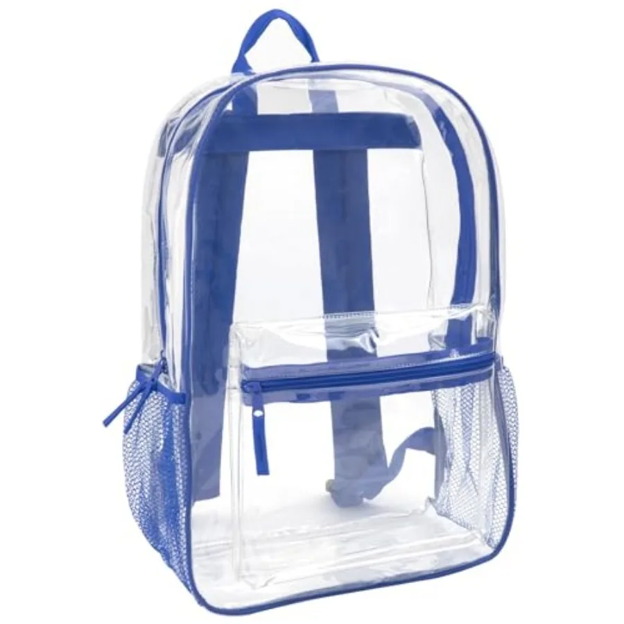 Trail maker Clear Backpack Heavy Duty with Padded Straps, Side Pockets for,Boys, Girls, School, Stadium Approved Events
Trail maker Clear Backpack Heavy Duty with Padded Straps, Side Pockets for,Boys, Girls, School, Stadium Approved Events