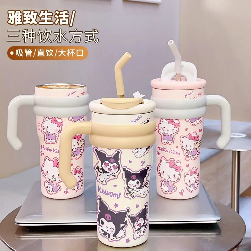 Kuromi Anime Kawaii Sanrio Ins Large Capacity Thermos Cup Cute Hello Kitty Straw Sports Outdoor Bottle Gifts for Girls Boys
Kuromi Anime Kawaii Sanrio Ins Large Capacity Thermos Cup Cute Hello Kitty Straw Sports Outdoor Bottle Gifts for Girls Boys