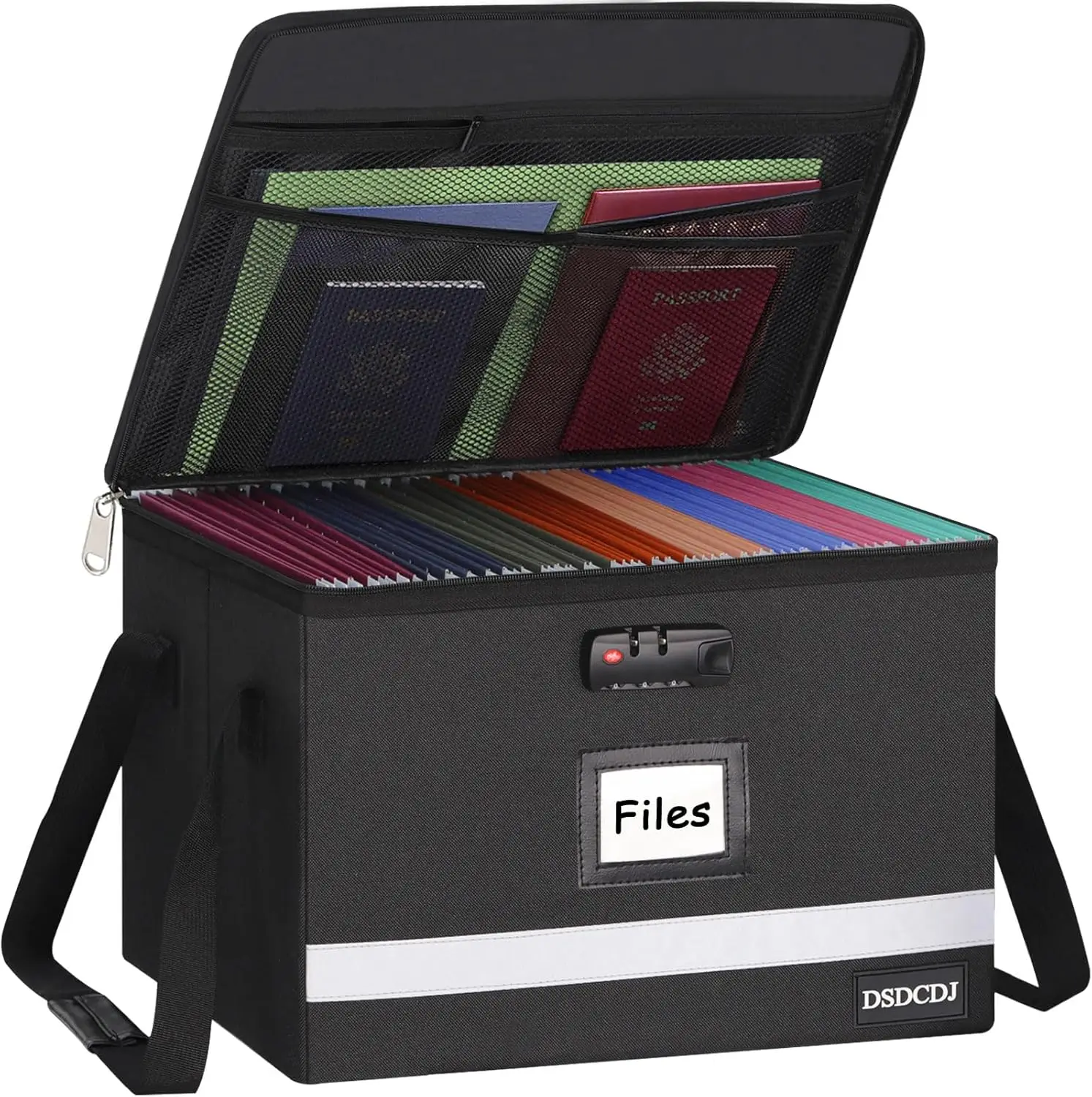File Box with Lock - Portable File Organizer Box with Handle, Sturdy Important Document Organizer with Label, Slide, Reflecti
File Box with Lock - Portable File Organizer Box with Handle, Sturdy Important Document Organizer with Label, Slide, Reflecti