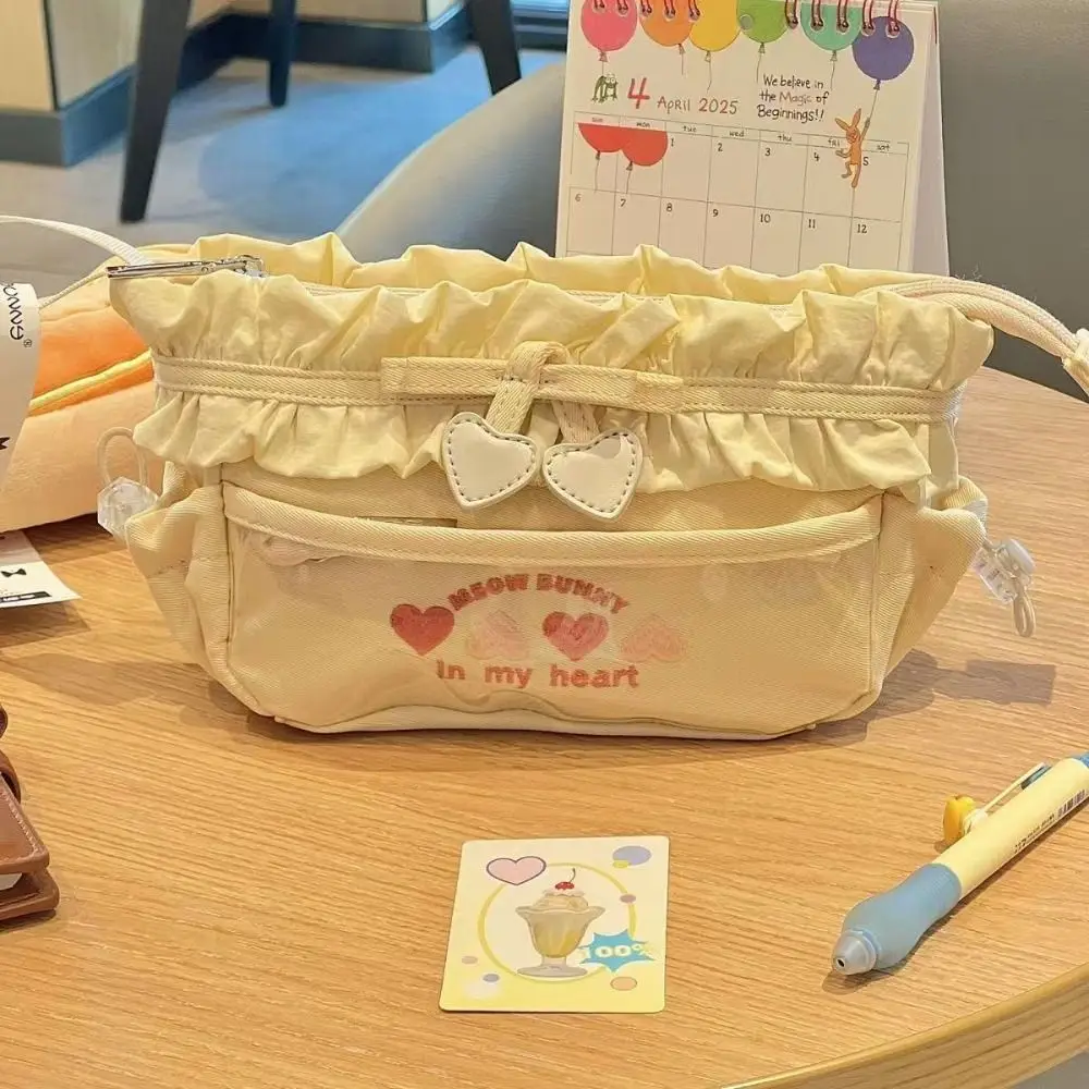 Cute Sweet Pencil Case Canvas Heart Shape Pen Bag Multifunctional Large Capacity Stationery Bag Student
Cute Sweet Pencil Case Canvas Heart Shape Pen Bag Multifunctional Large Capacity Stationery Bag Student