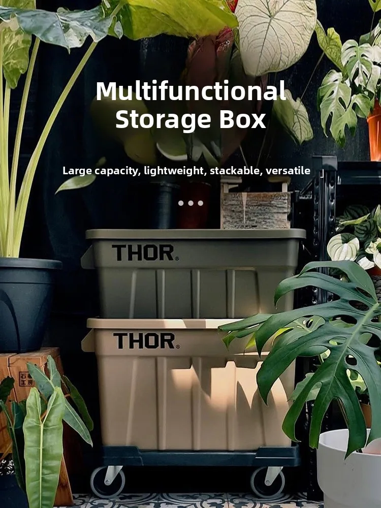 Thor Large Capaci Storage Box 53L Home Outdoor Cam Gear Storage Box with Lid Moving Box for Clothes Toys Books
Thor Large Capaci Storage Box 53L Home Outdoor Cam Gear Storage Box with Lid Moving Box for Clothes Toys Books